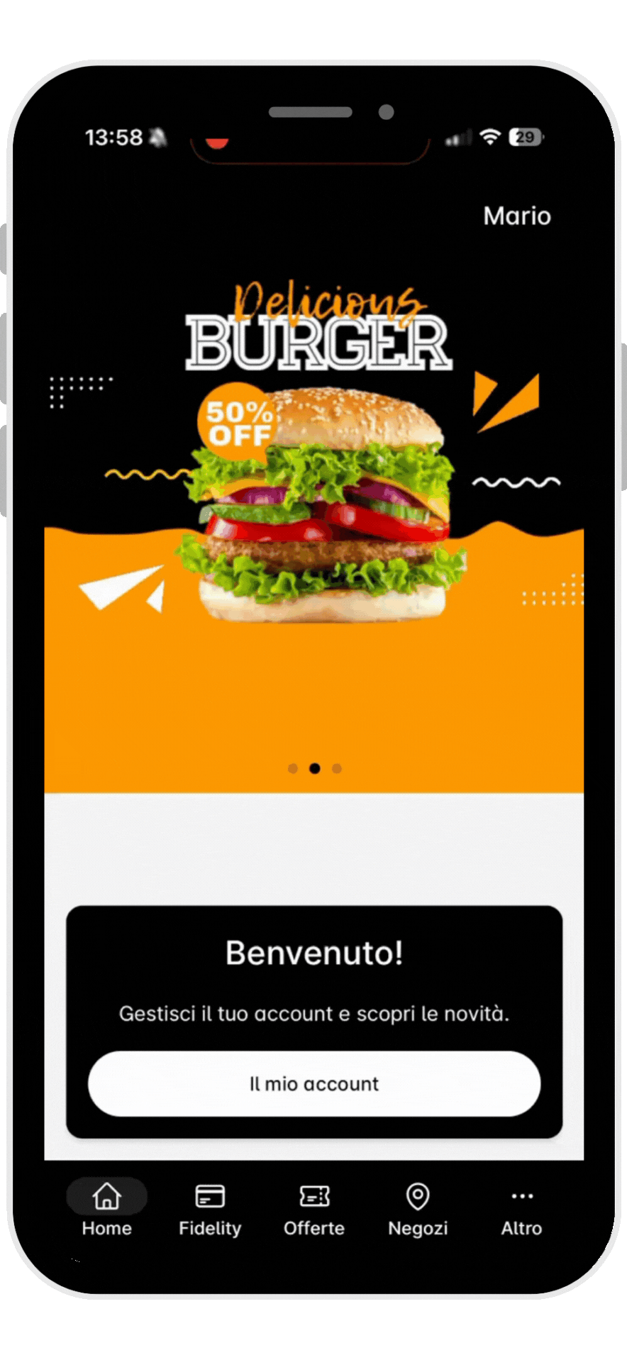 Fidelity App su smartphone